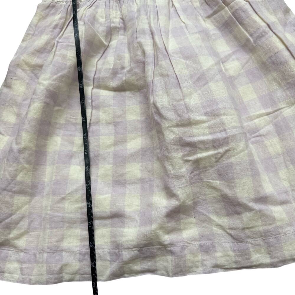 GAP Kids Pastel Gingham Sleeveless Linen Blend Summer Cottagecore Dress XL - Picture 6 of 6